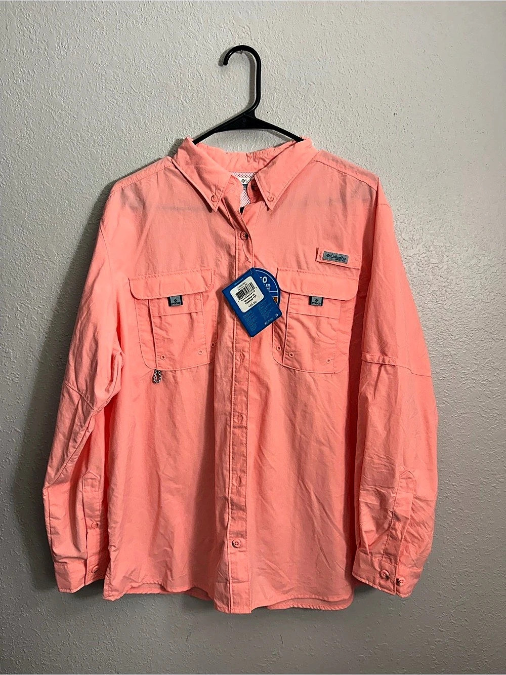 Columbia PFG Lite Women's Pink Button Down